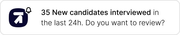 35 New candidates interviewed in the last 24h